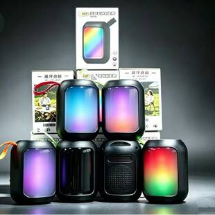 H102 Bluetooth Subwoofer Mini Speaker with Colorful Lights, High Volume Wireless Small Speaker, Factory Direct Sale