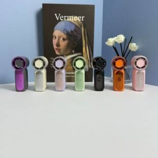 Cross-border high-speed handheld mini fan, outdoor portable USB rechargeable, 100-speed high-rotation digital display X688 fan