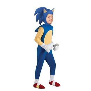 Children's Sonic the Hedgehog Cosplay Costume Sonic Kid Performance Outfit Anime Role-Playing Jumpsuit Halloween