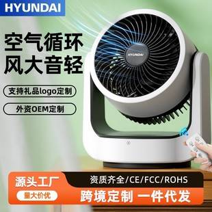 Household Electric Fan Desktop Dormitory Office Desktop Small Three-Speed Shaking Head Light Sound Power-Saving Fan Air Circulation Fan