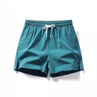 Men's Summer Loose Ice Silk Shorts, Thin Casual Quick-Dry Running Sports Fitness Quarter Pants for Men