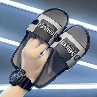 Slippers Men's Summer Outer Wear Non-slip Sandals Outdoor Fashion Casual Wear-resistant Slippers Couple's Trendy Thick Bottom Slides