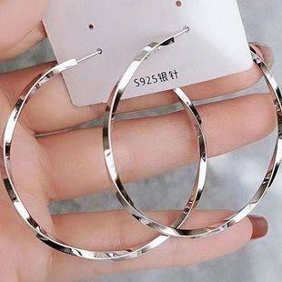 New European and American Style Earrings, Stylish Large Hoop Earrings, 2023 Internet Celebrity Trendy Exaggerated Hoops