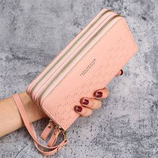 New Style Women's Long Wallet, Women's Zipper Coin Purse, Multi-Functional Mobile Phone Bag, Large Capacity, Simple Multi-Card Slot Card Holder