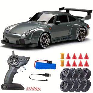 Cross-border 1:24 RC remote control car in haze blue, professional racing car, four-wheel drive drift remote control car toy, TK hot-selling product