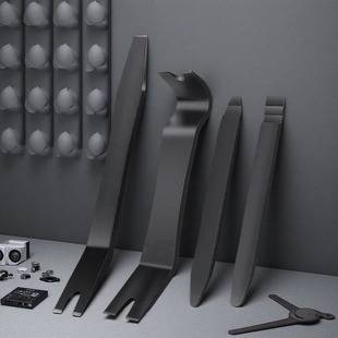 Car Audio Disassembly Tools, Car Wiring Pry Tool, Interior Disassembly, Dash Cam and Navigation Installation Pry Bar Set