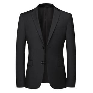 Suit men's casual solid color suit men's autumn fashion small suit young and middle-aged business single suit workwear top