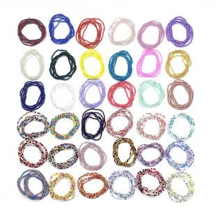 Waist chain simple fashion handmade beaded body chain colorful rice beads elastic waist chain Women's European and American cross-border jewelry waist ornaments