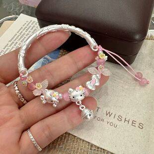 2026 new half-bracelet Hello Kitty and My Melody beaded bracelet, a fashionable gift for girlfriend or best friend's birthday