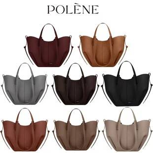 Cross-Border Tote Bag Polene Wing Bag New Model Cyme Polene Crossbody Cowhide Tote Handbag Large Capacity