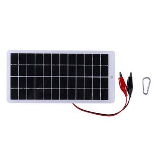 5W 12V polycrystalline silicon solar panel charging plate with clip can charge 9-12V battery