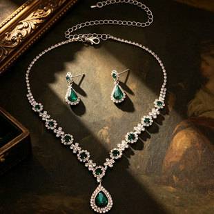 Cross-Border Hot-Selling European and American Styles, Dazzling Rhinestone Wedding Dresses, Bridal Accessories, Exquisite Jewelry Wholesale