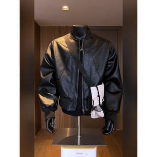 American Retro Motorcycle Leather Jacket for Men, 2025 Spring and Autumn New Heavy-Duty Stylish High-End Flight Jacket