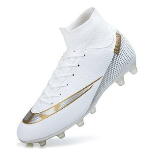 Cross-border plus size Soccer Shoes Men's High-top Youth Student Competition Training Shoes Artificial Grass Long Shattered Nails sneaker