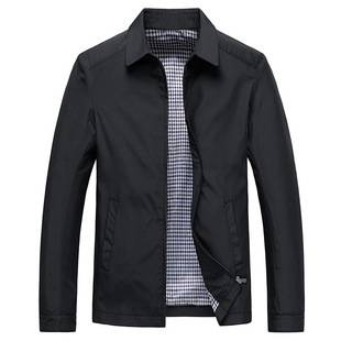 Men's Thin Jacket Dad's Coat Spring and Autumn Middle-aged Business Lapel Casual Jacket Men's Cross-border Wholesale