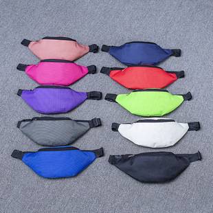 New Simple Solid Color Waterproof Men's and Women's Waist Bag Single Shoulder Crossbody Bag Outdoor Chest Bag Cross-Border Sports Waist Bag