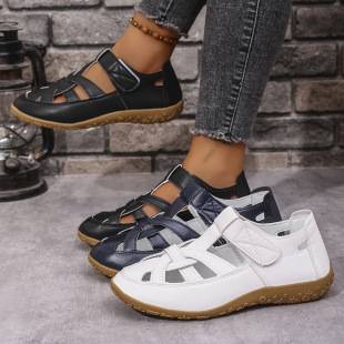 Foreign Trade Large Size Sandals for Women 2025 Summer New Women's Beach Sandals Fashionable Hollow Flat Wedge Sandals