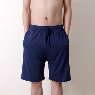 Summer Plus Size Shorts Men's Modal Casual Home Loose Five-Quarter Pants Thin Home Pants Pajama Pants Mid-Pants