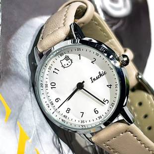 E-Commerce New Women's Watch Kt Cat Belt Watch Wholesale Live Broadcast Popular Girls' Watch Student Exam Watch