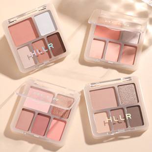 Helen Beauty Five-Color Eyeshadow Palette, Easy to Apply, Multi-Purpose, Enhances Eye Dimension, Brightens Earth Tones