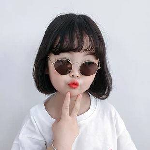 New fashion children's sunglasses outdoor travel UV protection baby sunglasses retro street shot modeling glasses