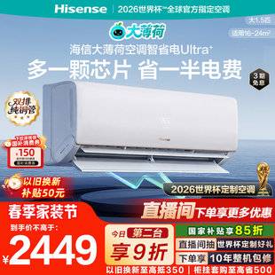 Air conditioner Hisense Big Mint Smart Energy-Saving Ultra+ 1.5 HP wall-mounted for home use, first-class energy efficiency