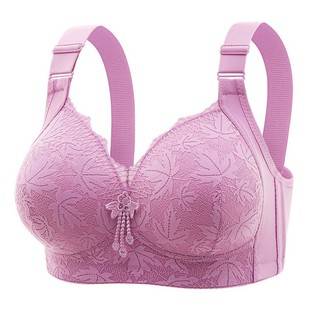 New Comfortable Side Gathering Large Size No Rims Adjustable Sexy Lace Bra Beautiful Back Bra