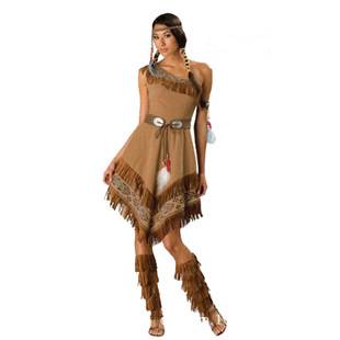 Halloween Cosplay Savage Indian Disco Hippie Aboriginal Savage Stage Performance Costume