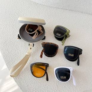 Foldable Children's Sunglasses Sunglasses Boys and Girls 2025 Anti-UV Baby Trendy Men's Treasure Fashion Glasses