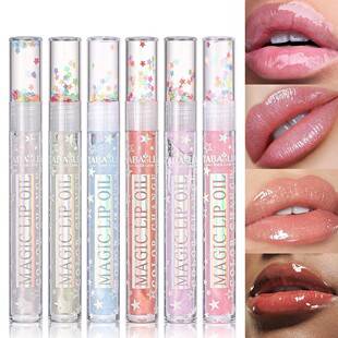 Lip gloss for cross-border sales, with a radiant, shimmering, and subtly glittering effect, perfect for plump lips. Lip gloss for both men and women, ideal for students, providing a plump and moisturized lip finish