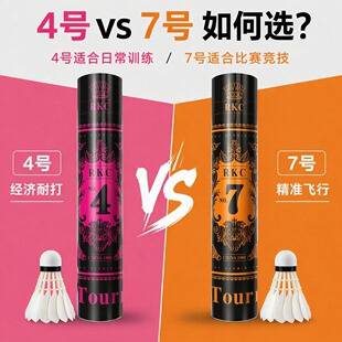 Asian Lion Badminton No. 4 Ball Durable Duck Feather Competition Professional Durable Badminton Training Ball for Indoor and Outdoor Practice