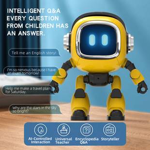 Cross-border AI intelligent conversational children's desktop robot, overseas version DeepSeek Beanbag toy robot
