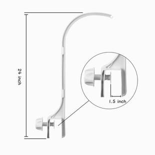 Hleeduo Amazon Selection Stand for Baby Crib Mobile, Dual-Hole Adjustable Crib Mobile Stand