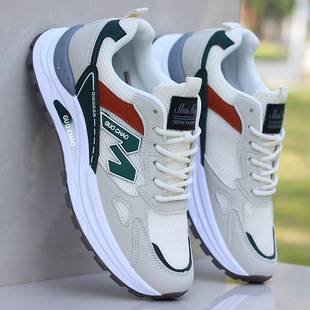 Cross-Border Wholesale Men's Shoes, New Casual Sports Shoes, Fashionable and Trendy Soft-Soled, Comfortable and Breathable Student Running Shoes