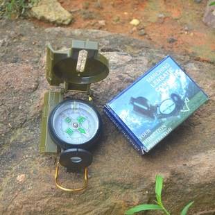 Outdoor Survival Compass multi-function north-pointing needle mountaineering camping travel compass north-pointing needle army green compass