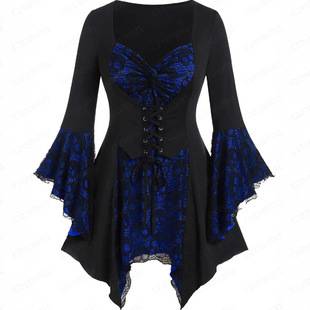 Hot Selling Cross-Border Export Amazon Halloween European and American Cosplay Women's Skull Dress