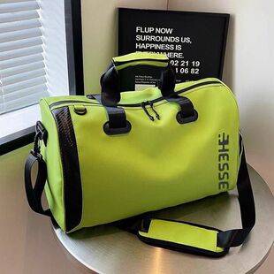 Large-Capacity Travel Bag for Short Trips, Lightweight Luggage Bag, Portable Wet and Dry Separation Bag for Swimming, Business Trips, Sports, and Fitness