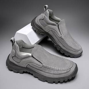 New Men's Casual Loafers Comfortable Walking Shoes EVA Cross-border Ultra Light Foreign Trade Men's Shoes 400g Jinjiang Cold Sticky Shoes
