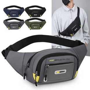 Waist Bag Men's Multi-Functional Wear-Resistant Waterproof Construction Site Work Mobile Phone Bag Business Cashier Wallet Leisure Travel Chest Bag