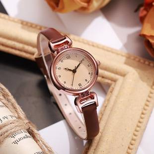 Retro Exam Watch for Women, Student Ins, High-Looking, Accessible Luxury, British Style, Small Dial, Women's Quartz Watch