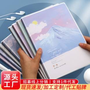 Quartet partner b5 rubber notebook simple durable thick notebook notes small fresh notepad wholesale