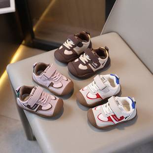 Spring and Autumn Baby Boy Shoes Soft-Soled Baby Toddler Shoes Kidsren's Sports Shoes Girls Anti-Slip Functional Shoes Anti-Kick Kidsren
