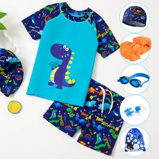 Children's Swimsuits for Boys, Girls, Small, Medium and Large Kidsren, Cartoon Split Swimsuits, Swimming Trunks Sets, Student Swimsuits