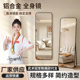 Full-length dressing mirror, floor-standing mirror, home wall-mounted mirror, for girls' bedrooms and dormitories, wall-mounted 3D fitting mirror, high-definition