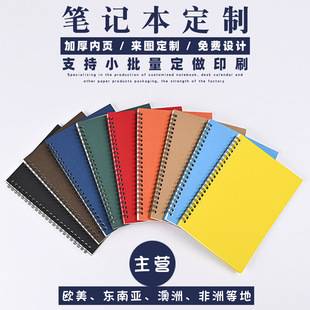 Customized Cross-Border A5 Business Office Notebook 32K Thick Spiral Coil Notebook with Customized Advertising Logo