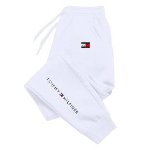 2024 Foreign Trade Autumn and Winter Fleece Sweatpants Men's Sports Casual Pants Outer Wear Small Leg Pants Men's and Women's Sweatpants New Style