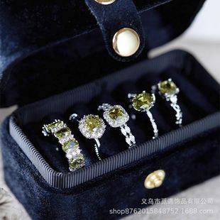 Retro Exquisite Super Flash Zircon Open Ring Women's New Accessible Luxury Ins Niche Design High-End Index Finger Ring