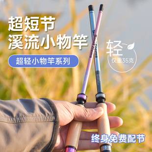 Small Fishing Rod, Convenient Mini Short-Section Rod, Ultra-Light for Small Fish, Suitable for Beginners, Stream Fishing Rod