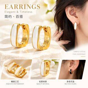 2025 New High-End Earrings Suitable for Summer, Light Luxury Geometric Tassel Ear Studs, Ear Accessories, Ear Clips with a Stylish Vibe