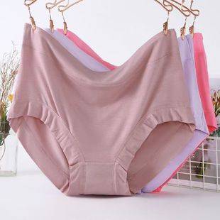 Modal high waist underwear ladies cotton crotch plus size 200kg middle-aged and elderly briefs factory a generation of hair
